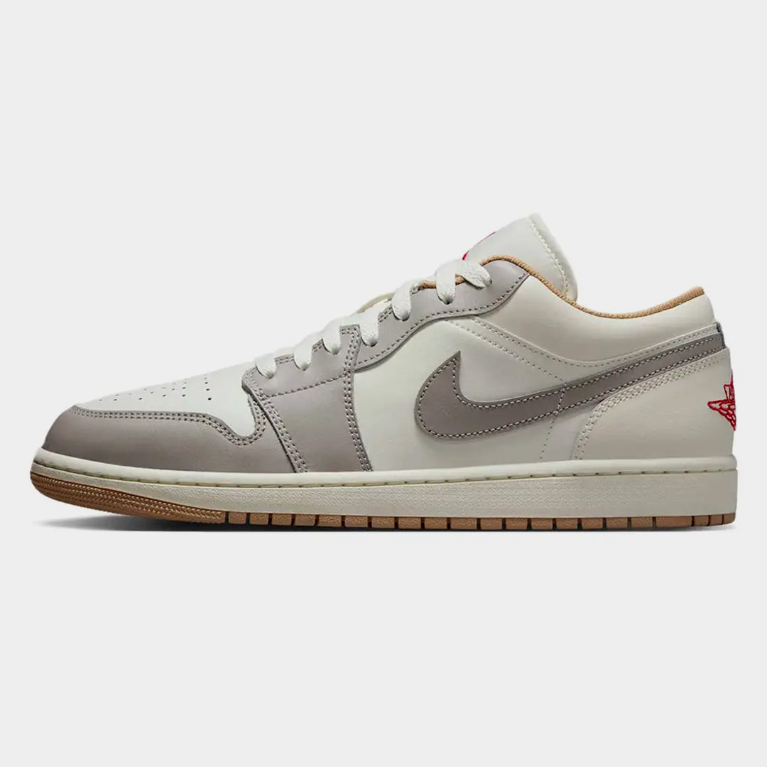 Nike Air Jordan 1 Low Sail/Fire Red-College Grey