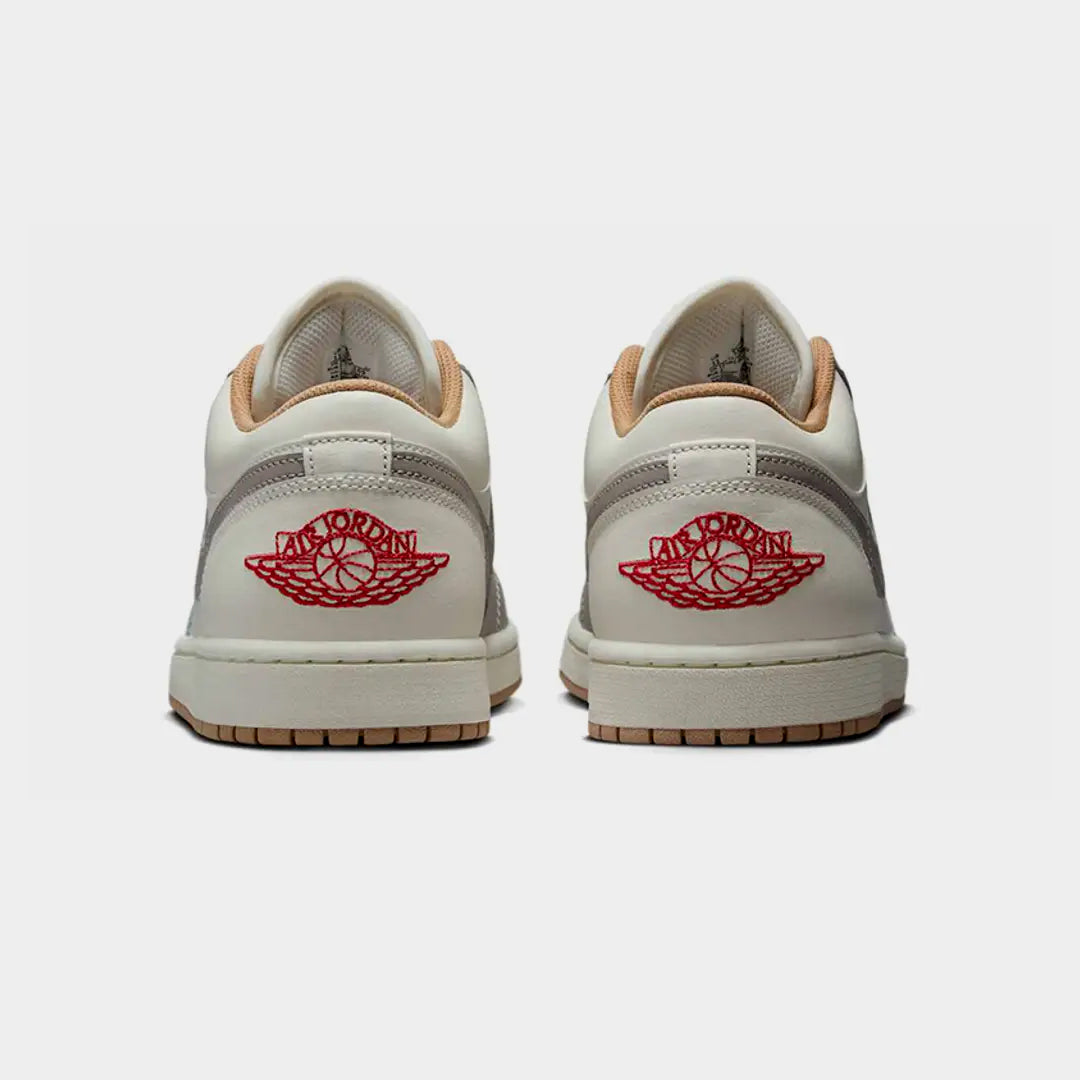 Nike Air Jordan 1 Low Sail/Fire Red-College Grey