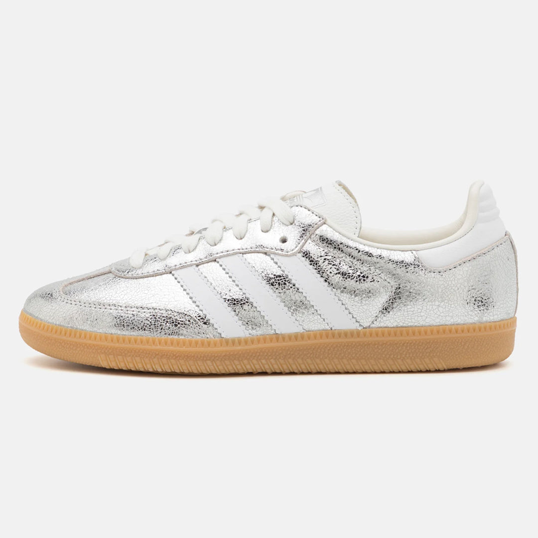 Adidas Samba Cracked Metallic Silver