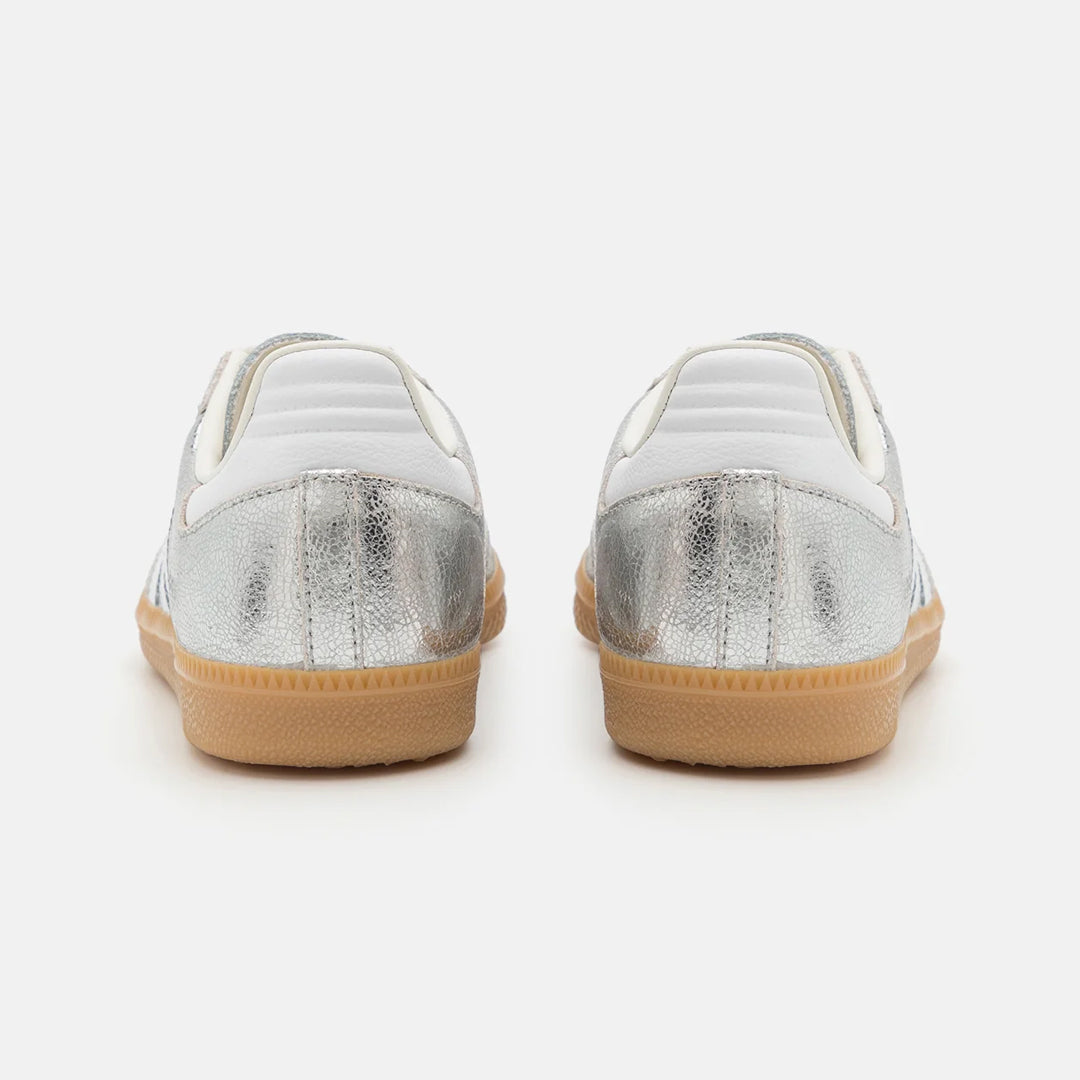 Adidas Samba Cracked Metallic Silver